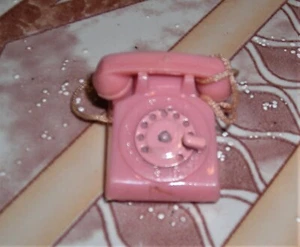 1960S1 TELÉFONO BARIE DE COLECCIÓN ESFERA DE METAL PARA TRAJES TEMPRANOS, ASIENTOS DE BEBÉ, RARO - Imagen 1 de 3