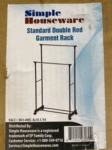 Standard Double Rod Garment Rack  - Picture 1 of 8
