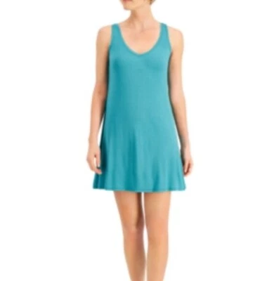 Camisón Alfani $45 Cuello en V Chemise Rayón Elastizado Verde Azul Pizarra XS Foto 1 de 4