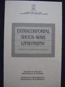 Extracoporeal Shock-Wave Lithotripsy [Pamphlet] - Picture 1 of 3