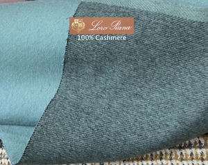 LORO PIANA Cashmere Wool Fabric, Mint Green Double Face Coating Twill 2.0 meter - Picture 1 of 10