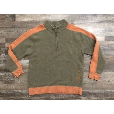 Life is Good Mens XL Green 1/4 Zip Wool Blend Sweater Pullover - Image 1 of 4