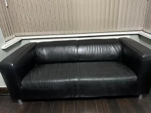 SOLD REDUCED FURTHER- 4 seater leather sofa used (includes Both Sofa’s) - Picture 1 of 4