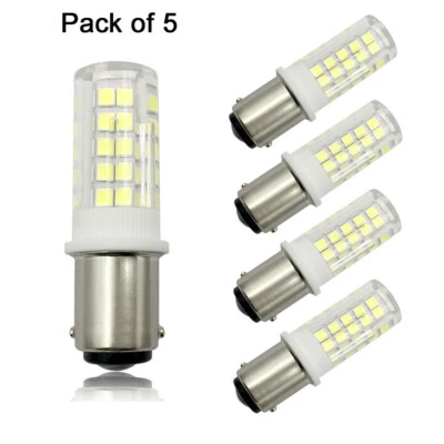 5pcs BA15D LED Bulb 64-2835 Light Ceramics Lamp Fit Singer 301A/401A Lights 120V - Image 1 of 3