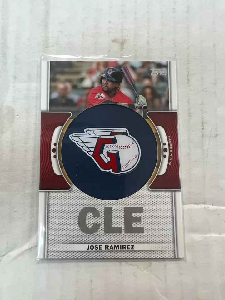 Jose Ramirez 2023 Topps Series One Team Logo Patch Relic #TLP-JRA NrMt - Image 1 of 1