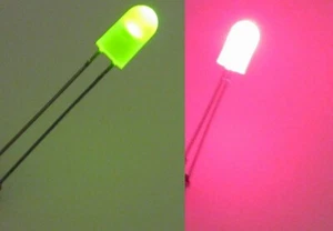 5 X Liteon Dual Color Red / Green LED - 5mm - 2 Leads - Diffused Lens 5 mm - Picture 1 of 8