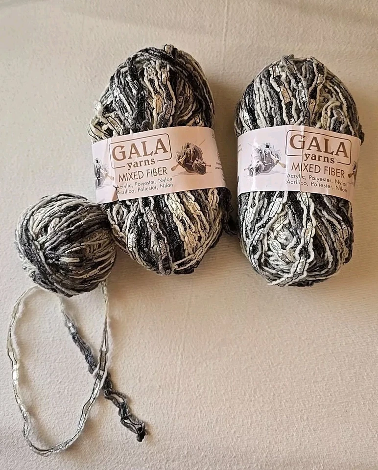 Cinta/hilo de escalera de fibra mixta Gala 120 gr/4 oz gris plata negro Foto 1 de 4