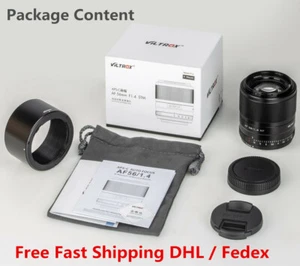 Viltrox 56mm F1.4 Auto Fucus STM Lens for Fuji X-mount X-T4 X-T3 X-T30 Camera - Picture 1 of 12