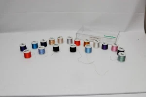 Madeira #40 Rayon Embroidery Thread 200m Each 18 Rolls Pre-Owned Mixed Colors #2 - Picture 1 of 8