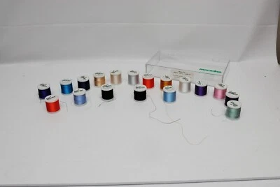 Madeira #40 Rayon Embroidery Thread 200m Each 18 Rolls Pre-Owned Mixed Colors #2 - Image 1 of 4