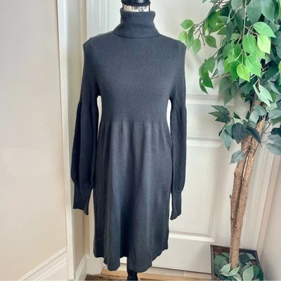 Vestido Suéter Forever 21 Y2K Vintage Tejido Cuello Alto Gris Talla M Foto 1 de 4