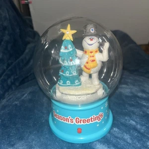 Frosty The Snowman Mini Snowglobe Musical Christmas With Snow Waterless Works! - Picture 1 of 5