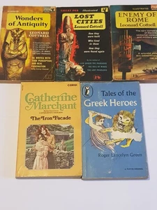 X5 Vintage Paperback Books Leonard Cottrell Lost Cities Enemy Of Rome Greek Hero - Picture 1 of 6