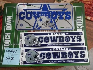 Dallas Cowboys Nummernschild & 2 Sticker Lot Vintage, Neu Lot Z NFL - Bild 1 von 17
