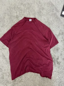 Vintage Russell Athletic Blank Shirt Herren XL Rot Made In USA Kurzarm - Bild 1 von 4