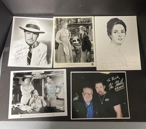 Menge 5 original signiertes Auto Lot 8x10 Patrick Knowles, Jane Wyman C6 - Bild 1 von 7