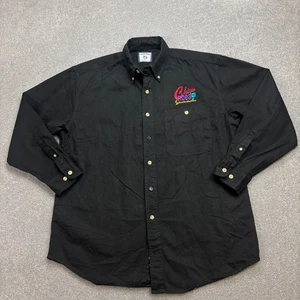 Lee Denim Shirt Adult Large Black Cowboy Western USA Rodeo Retro 90s Men* - Picture 1 of 8