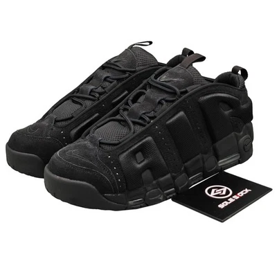 Nike Air More Uptempo Low top Vintage Basketball Shoes Unisex Black - IM6649-001 - Image 1 of 4