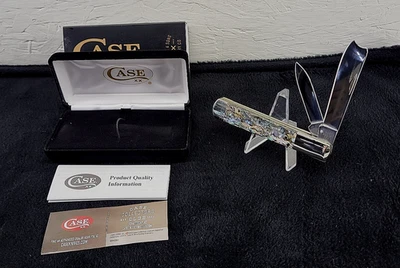 Case XX Smooth Genuine Abalone Razor Pocket Knife USA 12027 - Image 1 of 4