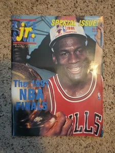 Tuff Stuff Jr. Michael Jordan 1991 NBA Finals Magazin ungeschnittene Karten & Poster sehr guter Zustand - Bild 1 von 6