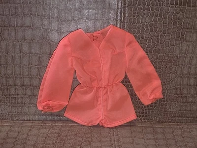 Vintage '70 Mod Barbie Tangerine Scene #1451 Orange long sleeve body blouse - Image 1 of 3