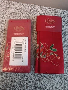 Servilleta de Navidad Lenox Holiday Nouveau Ribbon - Juego de 4 - Imagen 1 de 3