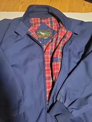 Vintage Field & Stream Bomber Jacket Men's M Blue 90s Bi Swing Plaid Lined - Image 1 of 4