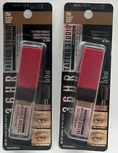 Maybelline 2-PACK Tattoo Studio Brow Styling Gel ~ 250 Blonde ~ NEW ~ FAST SHIP - Picture 1 of 2