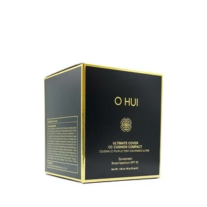 OHUI Ultimate Cover CC Cushion Compact SPF 50 - 01 Light Beige + 2 Refills, NIB - Picture 1 of 7