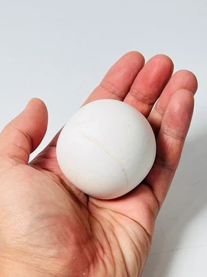 56 мм БОЛЬШОЙ БЕЛЫЙ ЖЕМЧУГ ЛЕКЛАЙ реликвия Будда КАМЕНЬ для медитации АМУЛЕТ исцеляющий натуральный - Изображение 1 из 4