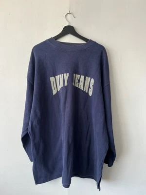 Vintage DKNY Jeans Sweatshirt Large Crewneck Spell Out Oversized Pullover 90s - Image 1 of 4