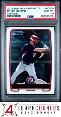 Bowman Prospects 2012 cromo #BCP10 Bryce Harper radiocontrol PSA 10 Foto 1 de 3