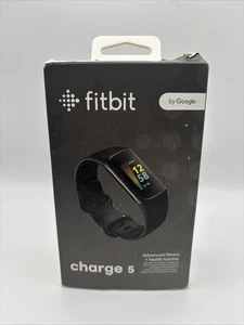 Rastreador de salud y estado físico Fitbit Charge 5, talla única negro/grafito - Imagen 1 de 4