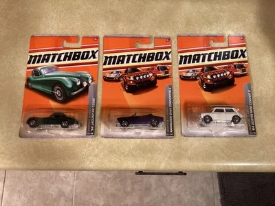 Lot of 3 - 2009-10 Matchbox Heritage Classics (Mini Cooper, Jaguar,Convertible) - Image 1 of 3