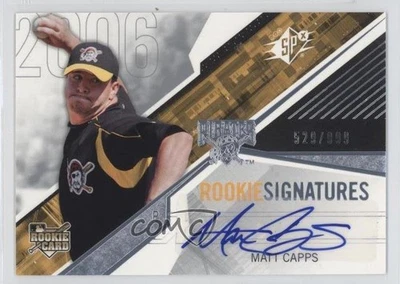 2006 SPx Rookie Signatures /999 Matt Capps #135 Auto - Image 1 of 2