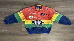 Jeff Hamilton Regenbogen NASCAR bestickte Patches Twill Rennjacke Herren Medium - Bild 1 von 21