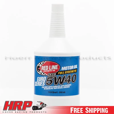 Aceite de motor sintético Red Line 12404 5W40 serie Euro - 1 cuarto Foto 1 de 3