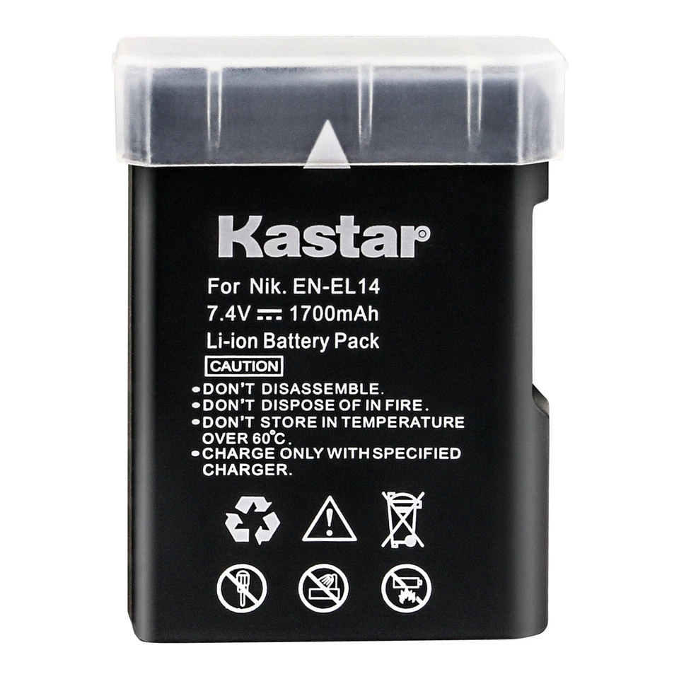 Kastar Battery for Genuine Nikon EN-EL14 14a Nikon D3500 D3400 D5300 D5500 D5600
