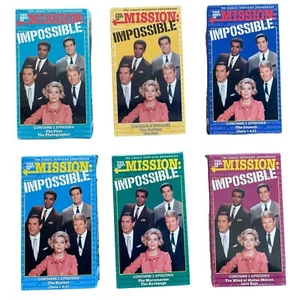 x6 Mission Impossible Original TV Show VHS Tapes - 3 sealed / 3 open - Picture 1 of 6