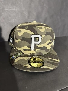 New Era Pittsburgh Pirates Armed Forces Day 59FIFTY sitzende Mütze tarnfarben Größe 7 5/8 - Bild 1 von 7