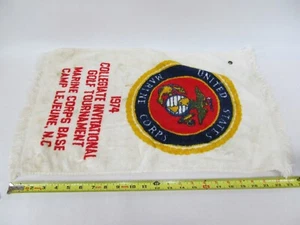 1974 Collegiate Invitational Golf Tournament Marine Corps Camp Lejune towel - Picture 1 of 3