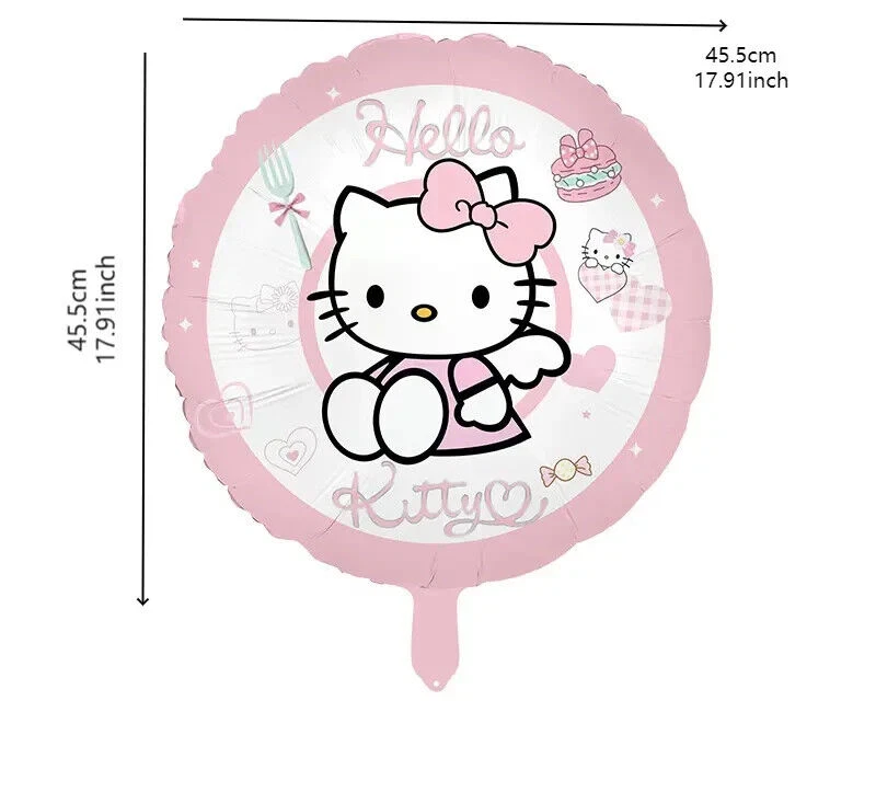 1 x Hello Kitty Foil Balloon - Deflated - 45.5cm x 45.5cm - image 1 of 1
