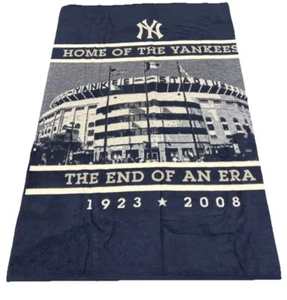 MLB New York Yankees Stadium Blanket (60 X 79) End Of An Era 1923-2008 EUC - Picture 1 of 8