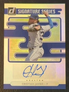 2021 Donruss Baseball Cristian Javier RC Signature Series Auto #SS-CJ - Bild 1 von 2