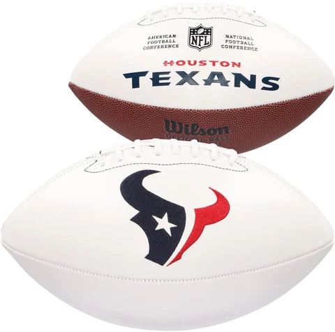 Wilson Houston Texans Unsigned White Panel Collectible Football Cover