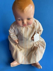 Vintage  Antique Effanbee Bubbles Doll 15” Comp/ Cloth Baby - Picture 1 of 15