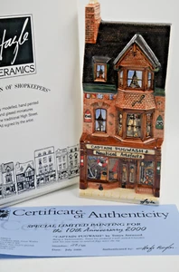RARE HAZLE CERAMICS NATION OF SHOPKEEPERS CAPTAIN PUGWASH ORIGINAL BOX &CERT LTD - Picture 1 of 7