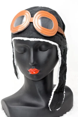 Unisex Bebé Niños Piloto Aviador Polar Cálido Sombrero Gorra y Gafas Foto 1 de 2