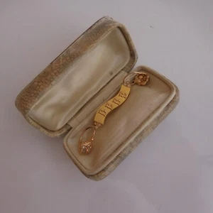 Juego Joyería Oro Perla Broche Bucle Oreja Bebé Chica Arte Nuevo N4043 - Imagen 1 de 12