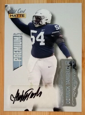 2022 WILDCARD MATTE White  AUTO DERRICK TANGELO MB-A - Image 1 of 2